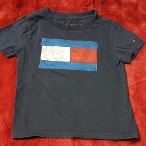 Tommy Hilfiger Kids T-Shirt with Flag Design, 3T